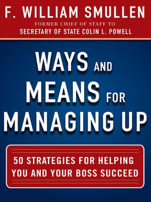 cover image of Ways and Means for Managing Up